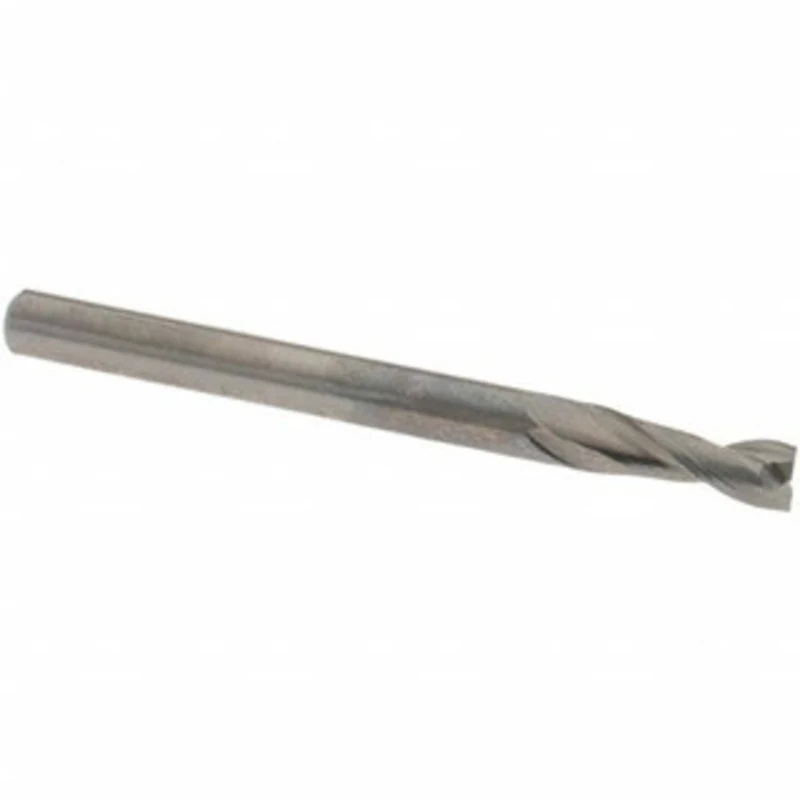 OSG 1/8, 3/8 LOC, 1/8 Shank Diam, 1-1/2 OAL, 2 Flute, Solid Carbide Square End Mill Single End, Uncoated, Spiral Flut...